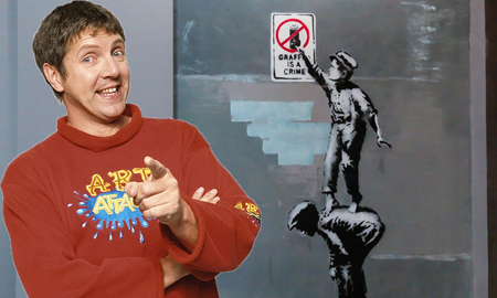 Acusan a Neil Buchanan, de Art Attack, de ser el enigmático grafitero Banksy Acusan a Neil Buchanan, de Art Attack, de ser el enigmático grafitero Banksy