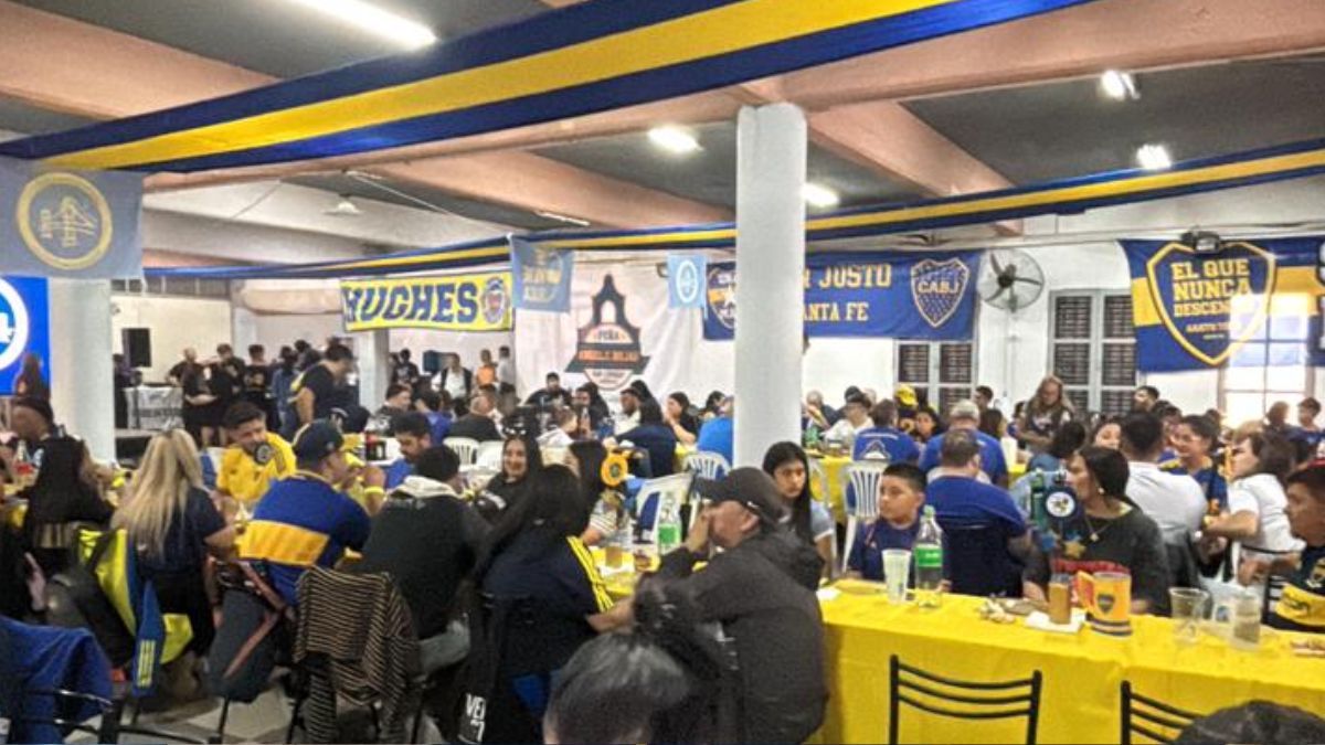 Hinchas de Boca en Santa Fe.