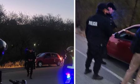 Intentaron atacar a los efectivos durante un control de tránsito y terminaron detenidos. (Foto: Noticias de la Comarca) Intentaron atacar a los efectivos durante un control de tránsito y terminaron detenidos. (Foto: Noticias de la Comarca)