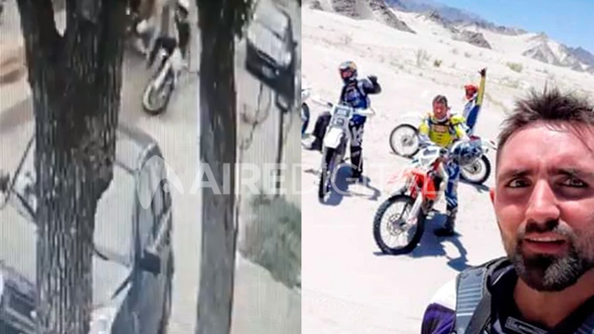 Video: así fue el accidente que terminó con la vida de Gonzalo Glaria cuando perseguía a motochorros en Rafaela