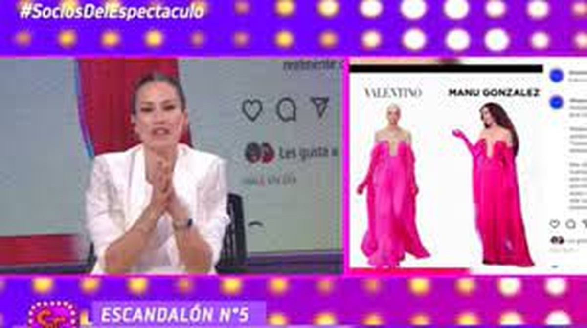 Luli Fernández acusó de plagio a Natalia Oreiro por su vestido en La máscara: Es grave