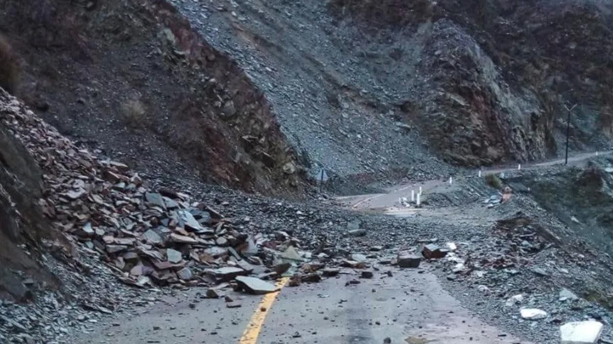 Así quedó un tramo de la ruta nacional 150