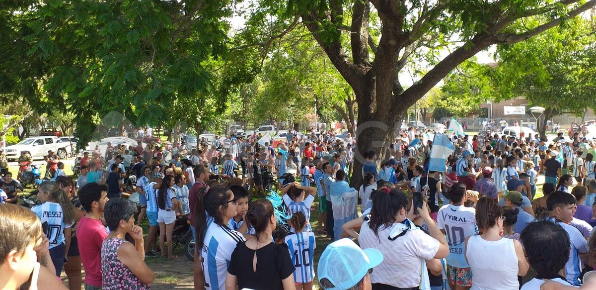 San Cristóbal festejó la Copa del Mundo para Argentina este domingo.