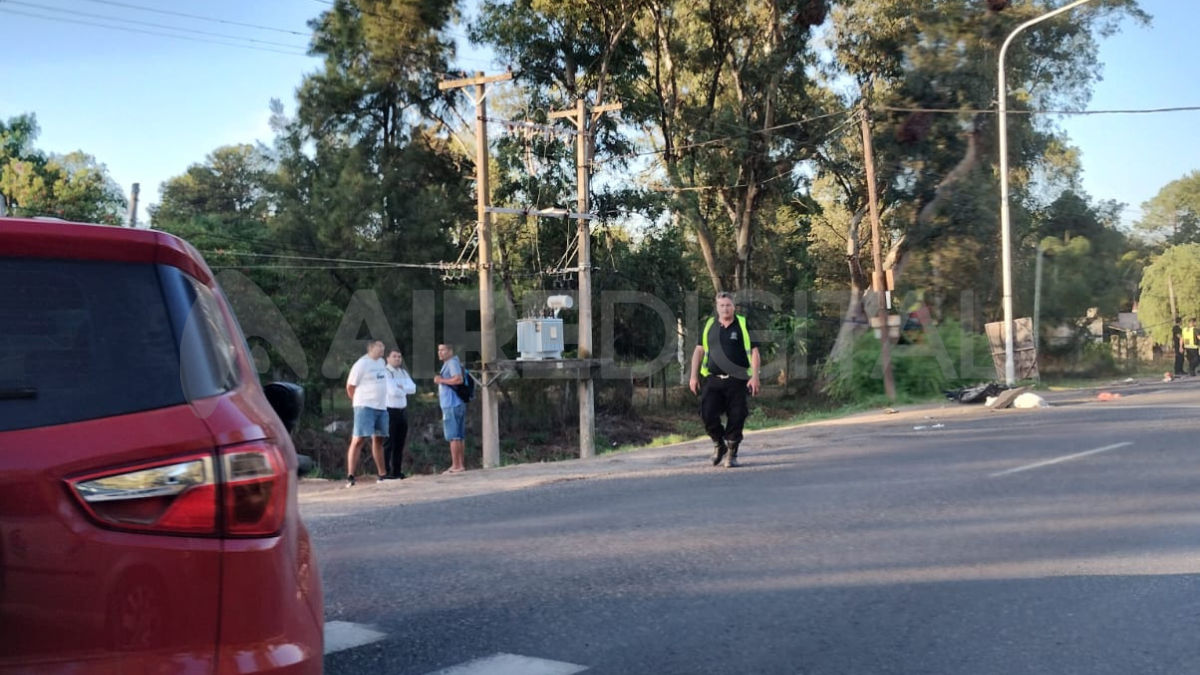 Murió un motociclista en un accidente de tránsito en la Ruta Provincial 1