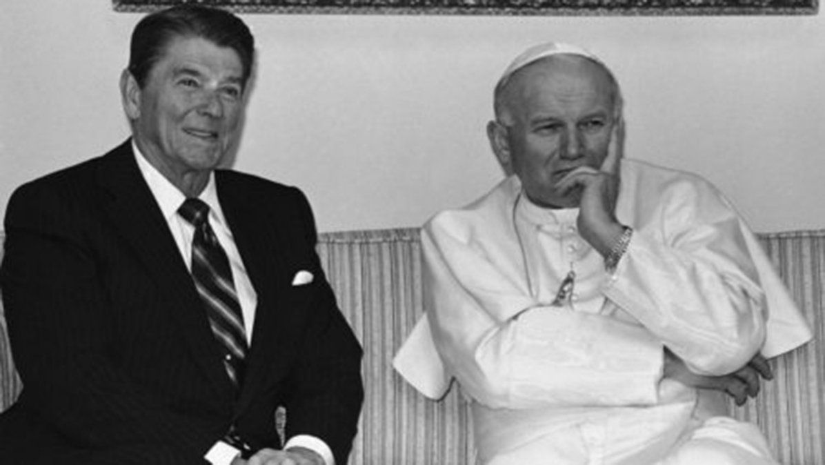 Juan Pablo II y el presidente de Estados Unidos, Ronald Reagan, estaban de acuerdo con que