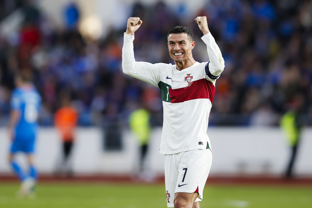 Cristiano Ronaldo marcó hoy el récord de 200 partidos con su seleccionado.