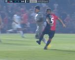Cristian Vega cometió un penal absurdo y le permitió a Sarmiento ponerse en ventaja sobre Colón.