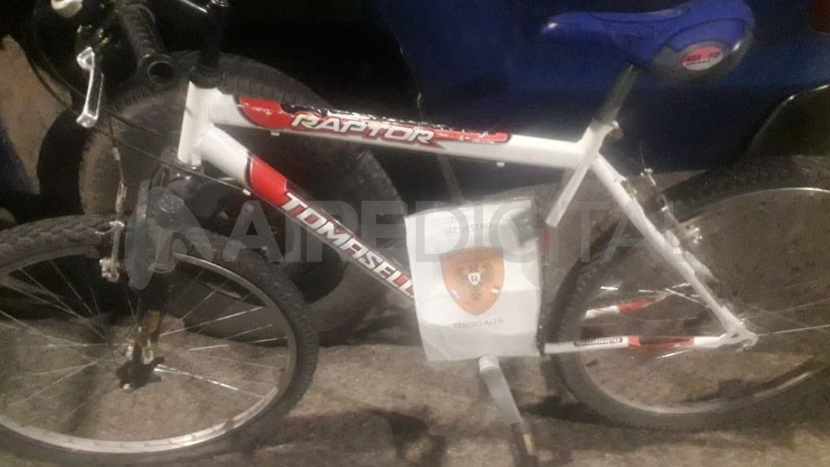 Una de las bicicletas que fue robada y recuperada por personal de la Policía Comunitaria. 