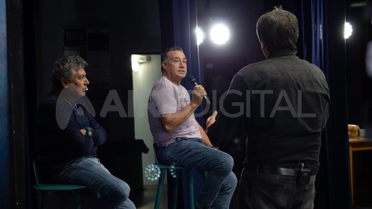 Abdeneve y Maciel visitaron Aire de Santa Fe a días del clásico entre Colón y Unión por la Copa de la Liga.