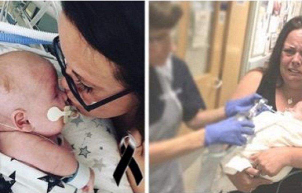 El trágico momento en el que una madre despide al bebé que había esperado desde hace 20 años