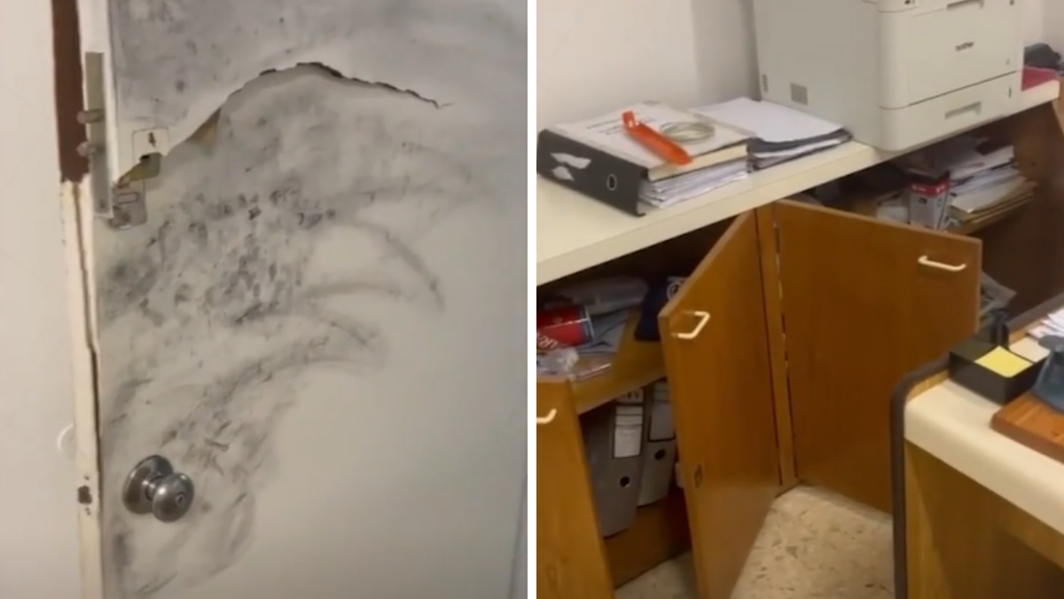 Forzaron la oficina de Martín Lousteau en la sede de la UCR: rompieron muebles, computadoras y revolvieron carpetas Forzaron la oficina de Martín Lousteau en la sede de la UCR: rompieron muebles, computadoras y revolvieron carpetas