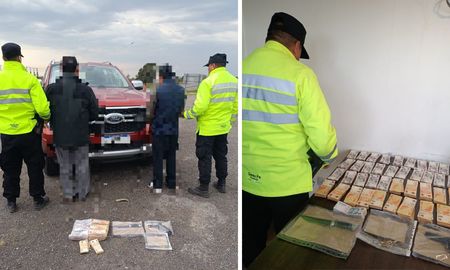 Dos hombres fueron detenidos en la autopista a la altura del peaje con Sauce Viejo.