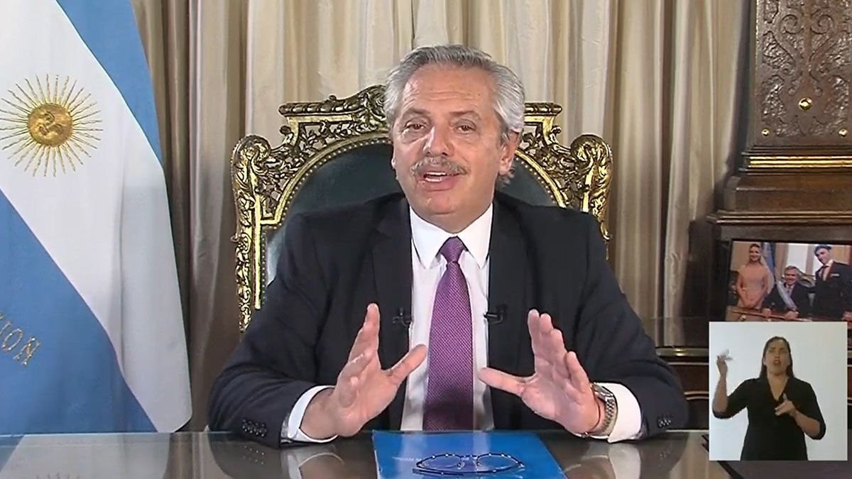 Alberto Fernández anunció la emergencia sanitaria por cadena nacional