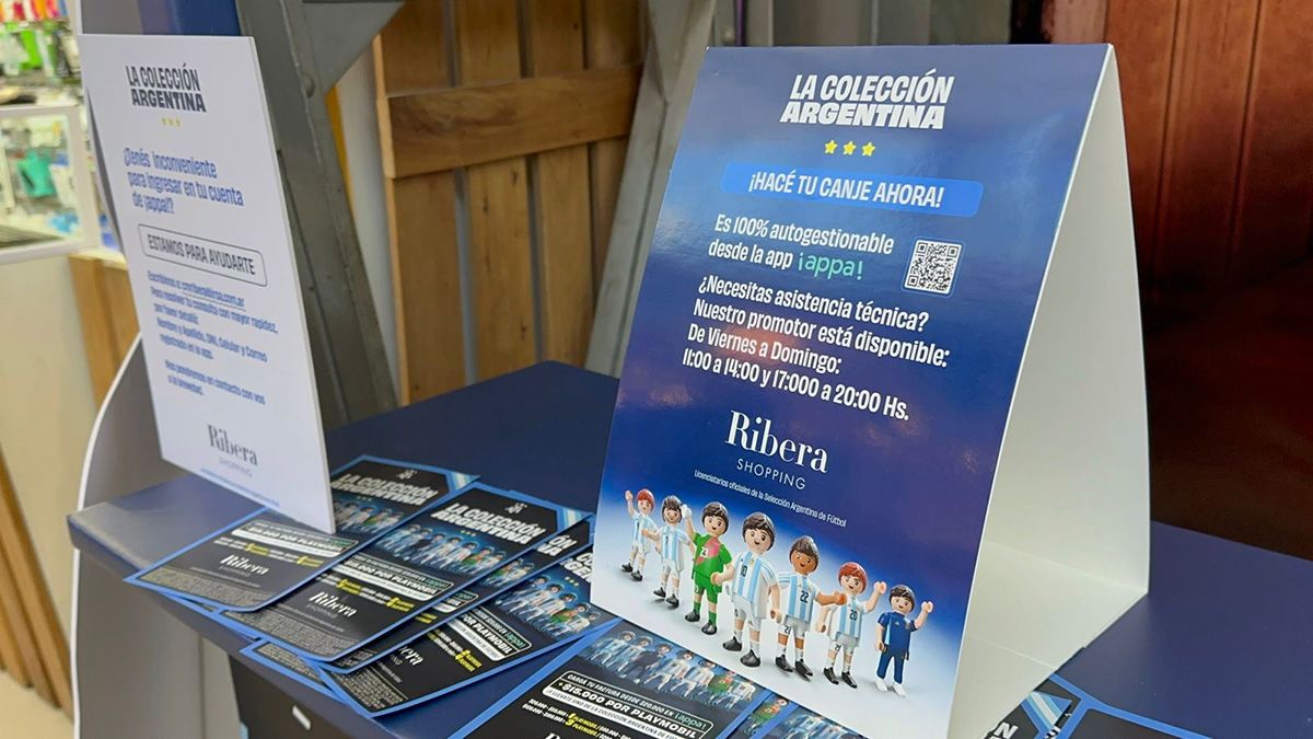 Llegan a Ribera Shopping los Playmobil oficiales de la Selección Argentina: una colección única y de edición limitada. Llegan a Ribera Shopping los Playmobil oficiales de la Selección Argentina: una colección única y de edición limitada.