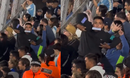 Un hincha argentino hizo un gesto racista y podría haber una sanción para la Selección Un hincha argentino hizo un gesto racista y podría haber una sanción para la Selección