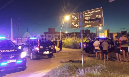 Avenida Peñaloza y Callejón Aguirre. En el lugar se montó un fuerte operativo policial.&nbsp;