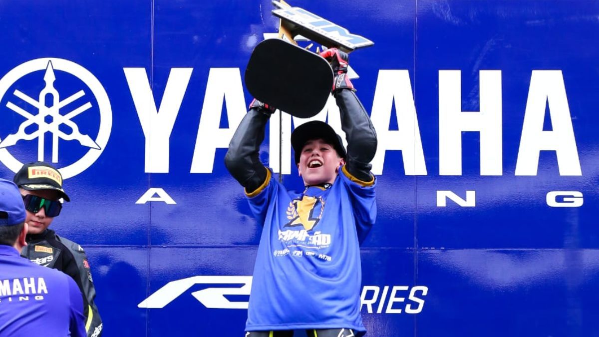 Benjamín Peralta fue campeón de motociclismo en Brasil