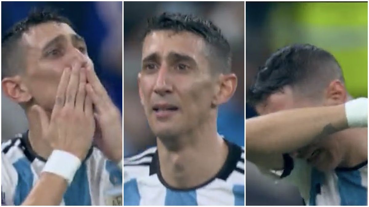 El delantero de la Selección Argentina no pudo evitar emocionarse tras marcar el segundo tanto en el partido decisivo de la Copa del Mundo.
