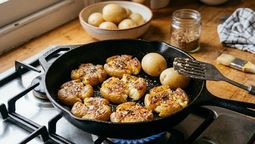 altText(Adiós al horno: cómo hacer unas papas aplastadas crocantes)}