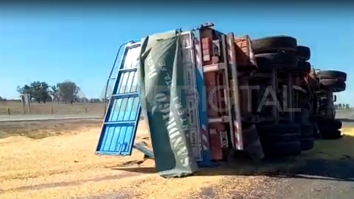 Volcó un camión en la Ruta Nacional 34
