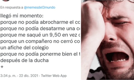El desopilante hilo de Twitter que cuenta por qué cosas llora la gente: Porque un sanguchito de miga estaba muy rico. El desopilante hilo de Twitter que cuenta por qué cosas llora la gente: Porque un sanguchito de miga estaba muy rico.