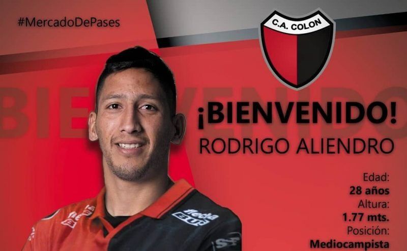 Colón oficializó a Rodrigo Aliendro