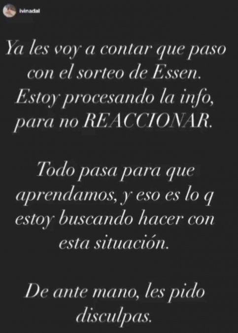 Pronto Ivana Nadal contará su verdad.