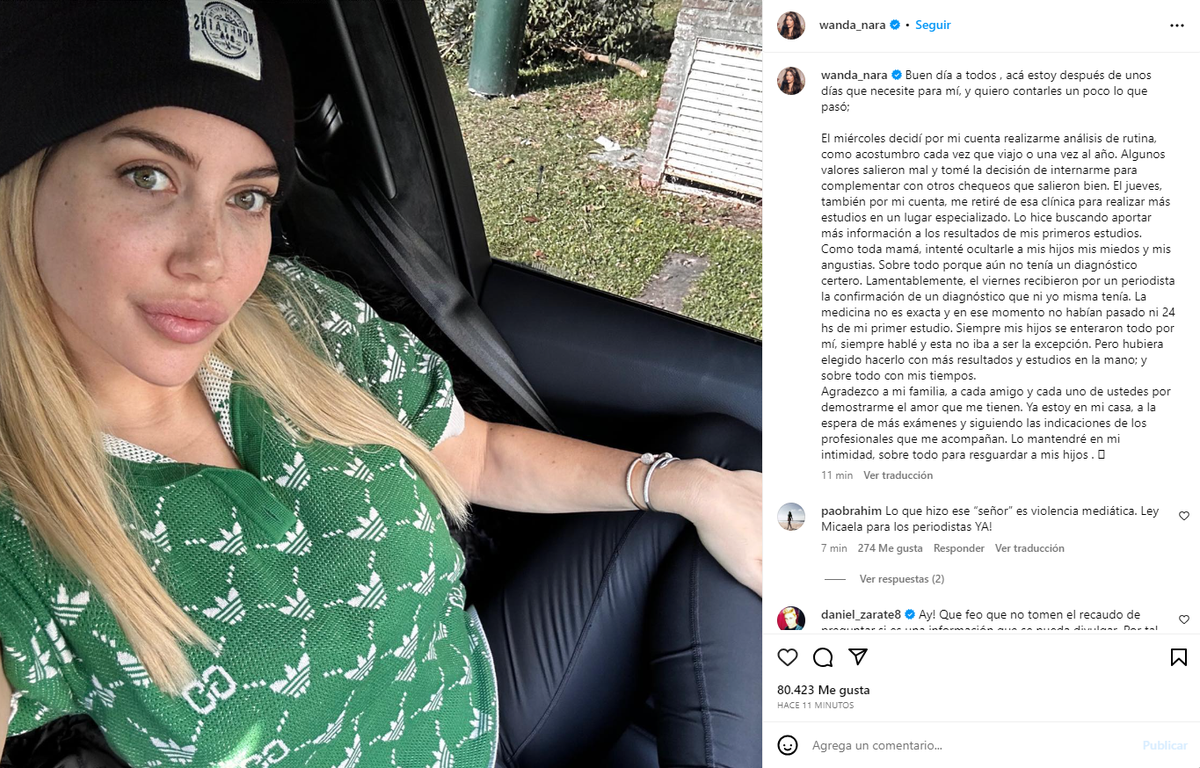 Wanda Nara rompió el silencio con una foto y con mensaje contundente. Wanda Nara rompió el silencio con una foto y con mensaje contundente.