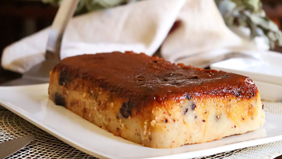 El budín de pan casero más delicioso y fácil de hacer