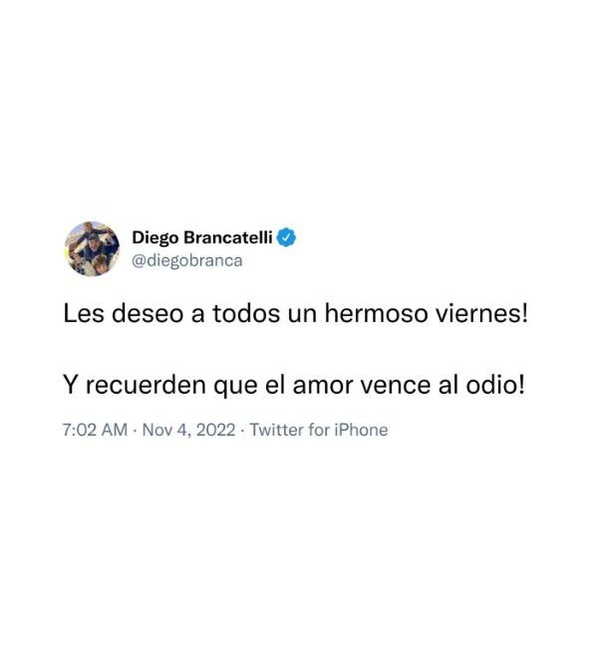 Nik cuestionó el viaje de Diego Brancatelli al Mundial de Qatar 2022.