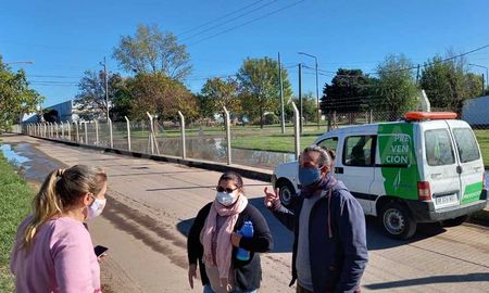 Así estan desde hace más de 20 días las calles internas del parque industrial y Aromos Así estan desde hace más de 20 días las calles internas del parque industrial y Aromos
