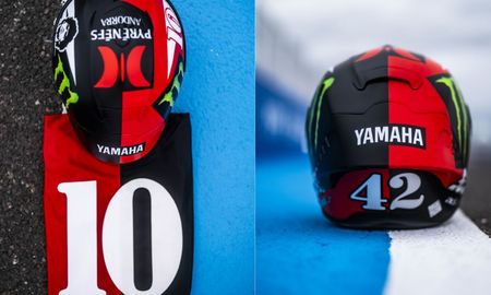 Un piloto de MotoGP sorprendió con un casco en homenaje a Diego Maradona Un piloto de MotoGP sorprendió con un casco en homenaje a Diego Maradona
