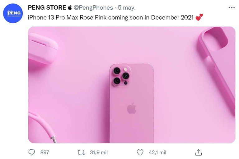 Supuesta imagen del iPhone 13.