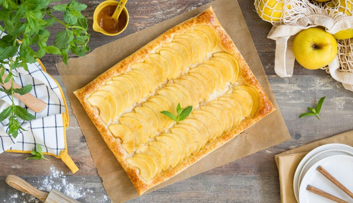 Aprendé a hacer tarta de manzana de hojaldre ¡en solo 30 minutos!
