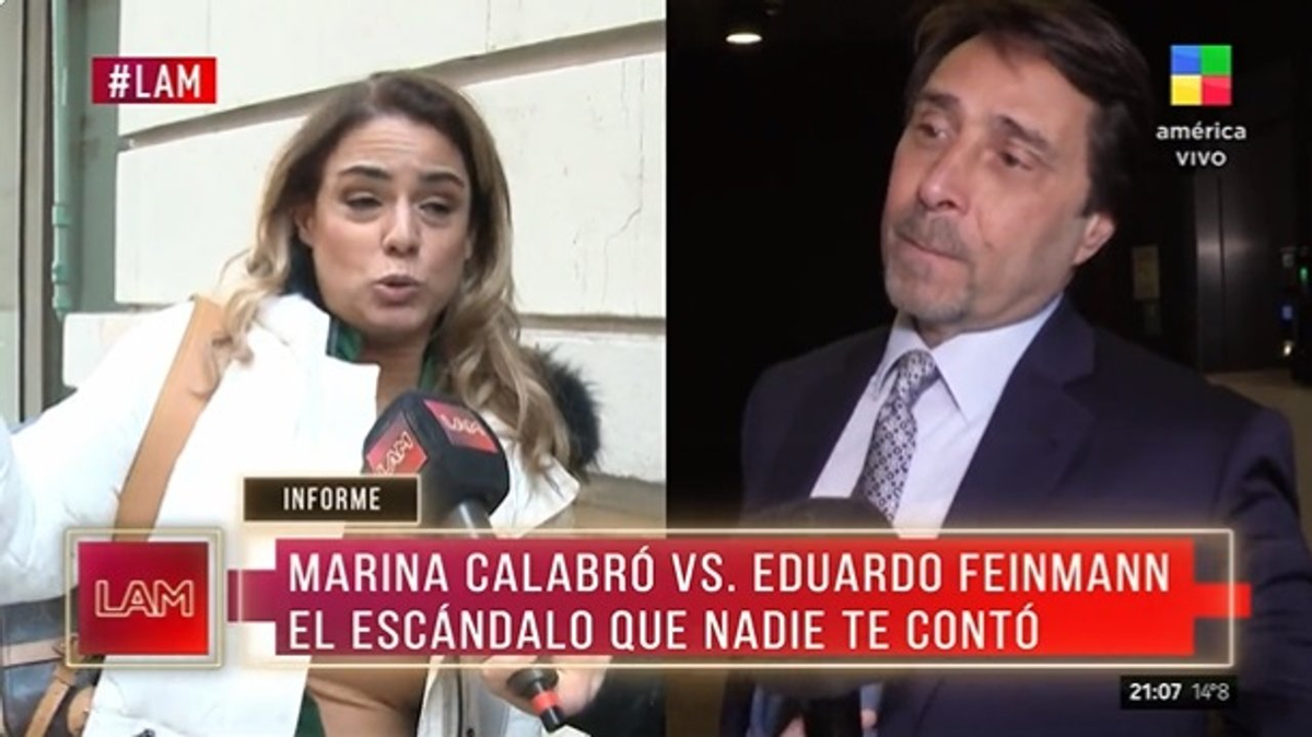 Durísimo cruce entre Eduardo Feinmann y Marina Calabró por el rating