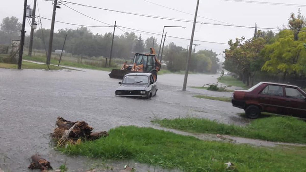 Venado Tuerto quedó bajo agua tras las intensas precipitaciones de este viernes.