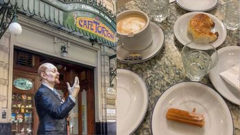 Es brasileño, fue a Café Tortoni y pidió un café con medialunas y churros: ¿cuánto gastó?