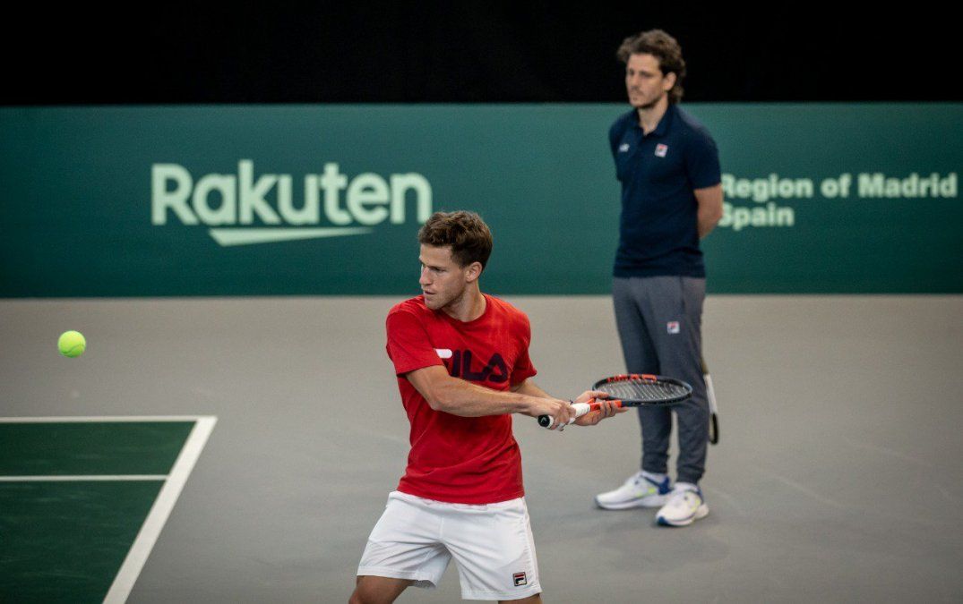 La selección argentina entrena en Madrid puliendo detalles para el debut en Copa Davis