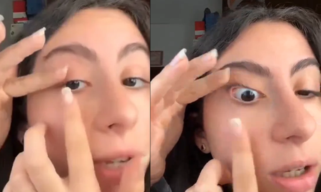 En un video que no demoró en volverse viral, una joven mostró su tercer ojo. En un video que no demoró en volverse viral, una joven mostró su tercer ojo.