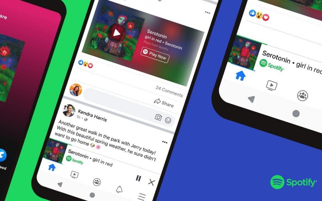 Spotify y Facebook se integran.