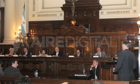 Hermes Binner ante la Corte Suprema de Justicia de la Nación. Hermes Binner ante la Corte Suprema de Justicia de la Nación.