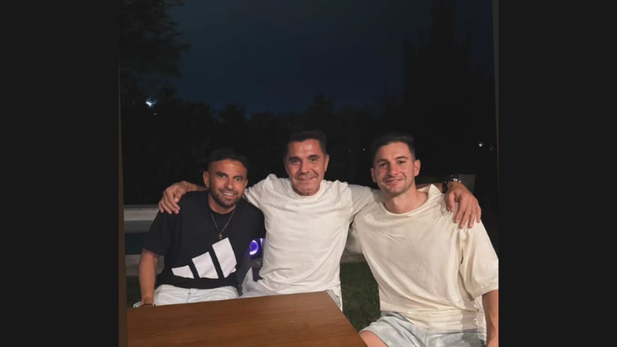 El reencuentro de Alario y Fuertes. El reencuentro de Alario y Fuertes.