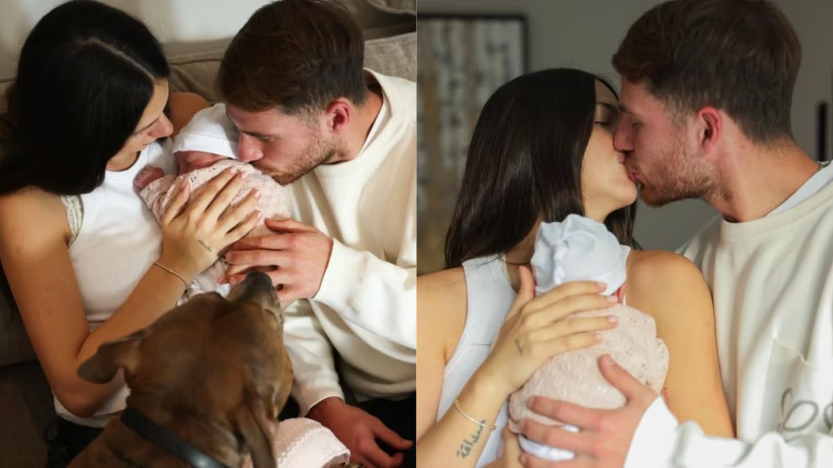 Alexis Mac Allister y Ailén Cova comparten un momento único con la llegada de su hija Alaia, que ya roba corazones. Alexis Mac Allister y Ailén Cova comparten un momento único con la llegada de su hija Alaia, que ya roba corazones.
