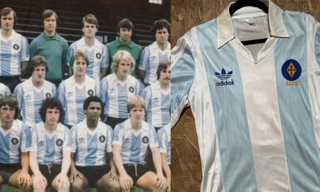 El club de Inglaterra que usó una camiseta de Argentina y la cambió por la Guerra de Malvinas El club de Inglaterra que usó una camiseta de Argentina y la cambió por la Guerra de Malvinas