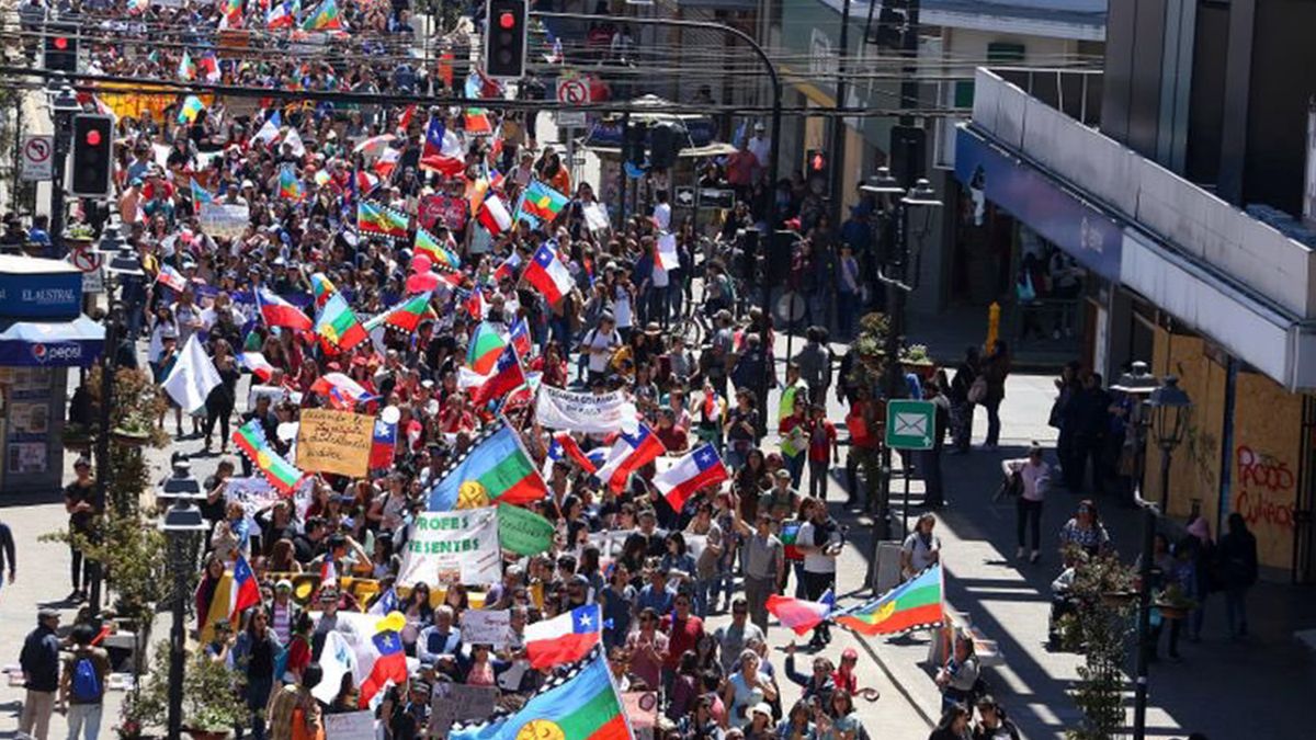 Manifestación en Temuco