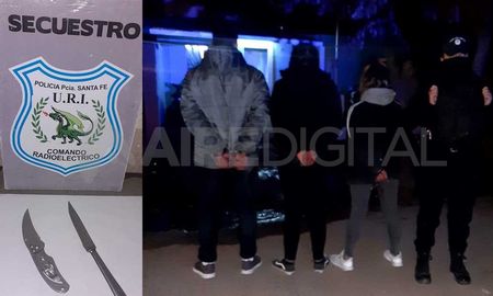 detuvieron a dos mujeres con armas blancas y a un joven en el barrio liceo norte detuvieron a dos mujeres con armas blancas y a un joven en el barrio liceo norte