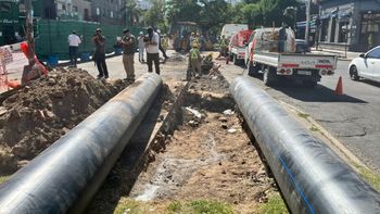 Avanza la obra de rehabilitación del colector general cloacal de la ciudad de Santa Fe