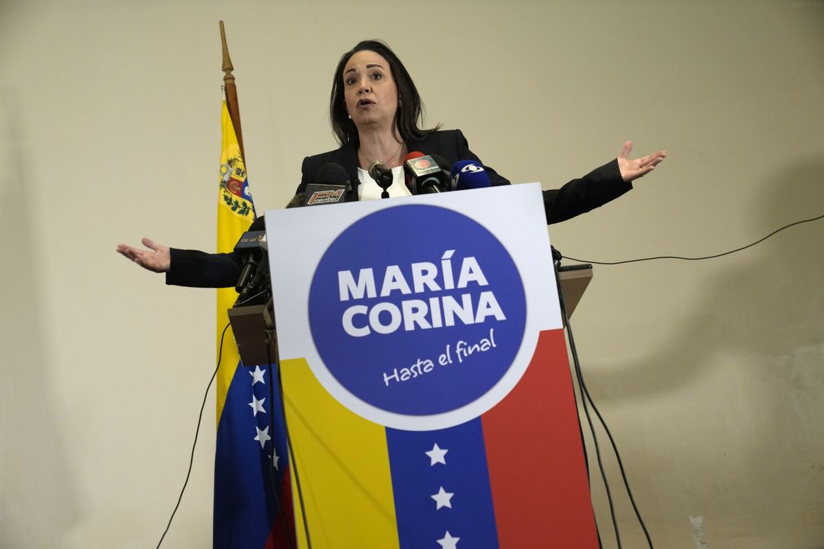 La opositora a Nicolás Maduro en Venezuela, María Corina Machado. La opositora a Nicolás Maduro en Venezuela, María Corina Machado.