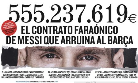 El club expresó su apoyo absoluto a Lionel Messi, especialmente ante cualquier intento de desprestigiar su imagen, y de dañar su relación con el Barça. El club expresó su apoyo absoluto a Lionel Messi, especialmente ante cualquier intento de desprestigiar su imagen, y de dañar su relación con el Barça.