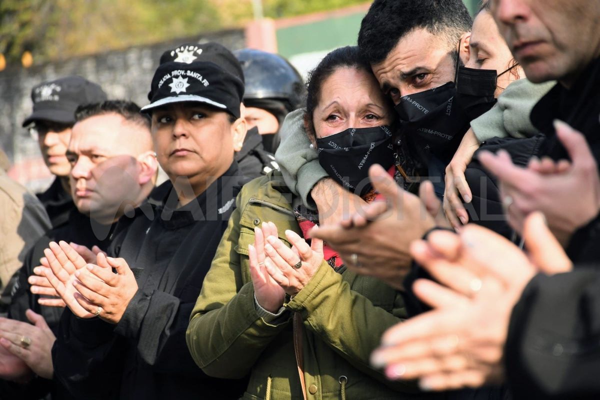 Momentos de dolor se vivieron en la manifestación realizada este jueves.